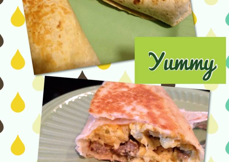 Steps to Make Favorite MeMe&#39;s Grilled Stuffed Breakfast Burritos