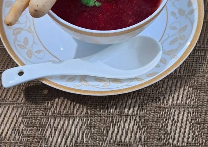 Recipe of Homemade Healthy Beetroot Soup