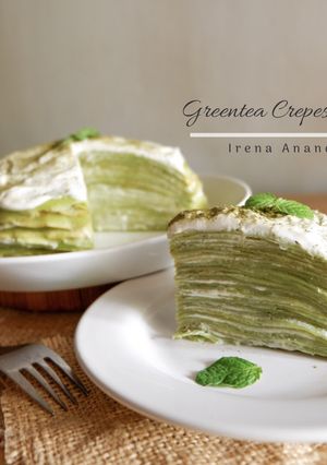 Foto resep Greentea Crepes Cakes