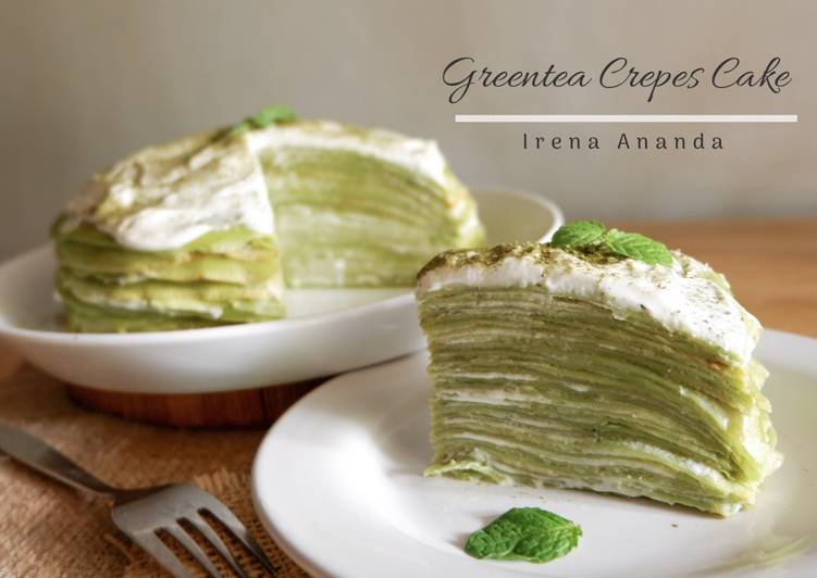 Cara Gampang Membuat Greentea Crepes Cakes, Bisa Manjain Lidah