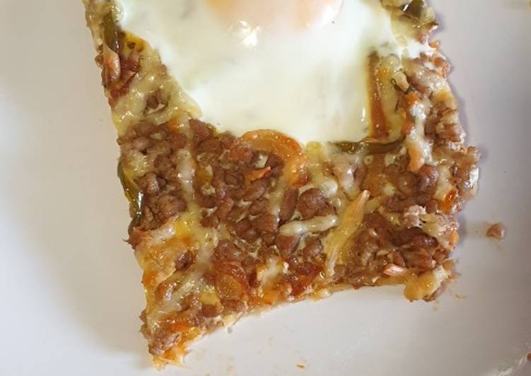 Pizza casera de carne tex mex