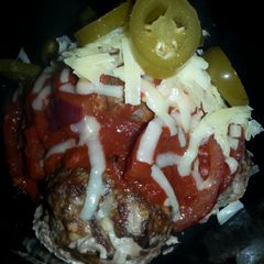 Weezy's Baked SpicyMeatballs! A picture of Weezy's Baked SpicyMeatballs!.