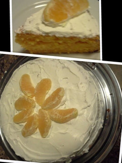 A picture of Dreamsicle cake.