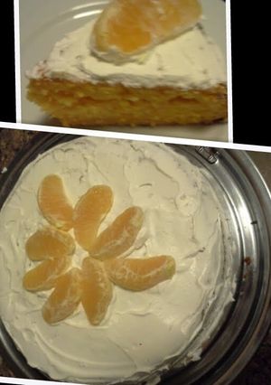 A picture of Dreamsicle cake.