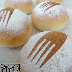 A picture of French Bread with Mentaiko using a Bread Maker.