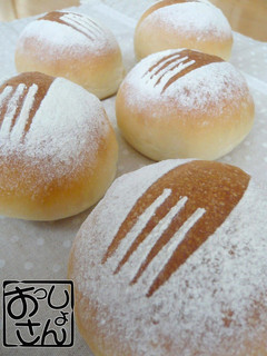 A picture of French Bread with Mentaiko using a Bread Maker.