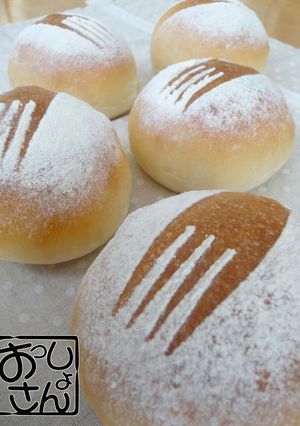 A picture of French Bread with Mentaiko using a Bread Maker.