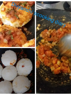 A picture of Hyderabadi Tawa Idli fry.