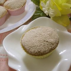 A picture of Toasted Barley Flour (or Soybean Flour) Steamed Bread, Made in the Microwave.