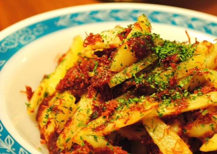 Recipe of Super Quick Homemade Potato &amp; Corned Beef Spicy Stir-Fry