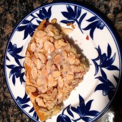A picture of Raspberry Almond Coffee cake.