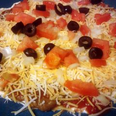 A picture of My Simple Layered Taco Dip.