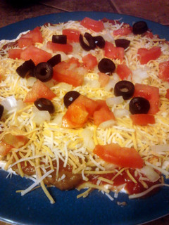 A picture of My Simple Layered Taco Dip.