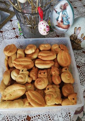 Φωτογραφία της συνταγής Κουλουράκια Πασχαλινά 🐰🐥❤️