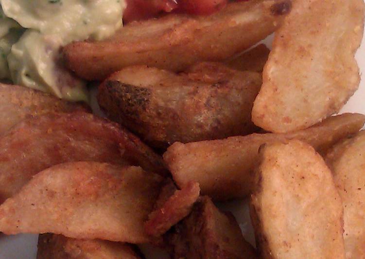 Recipe of Homemade Vickys Chilli &amp; Lime Potato Wedges with Cheese, Gluten, Dairy, Egg &amp; Soy-Free