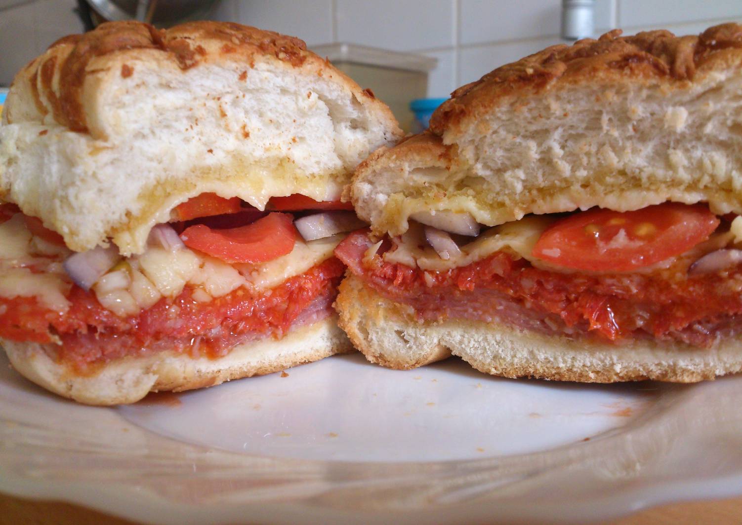 Salami melt Recipe by Bubbles1602 Cookpad