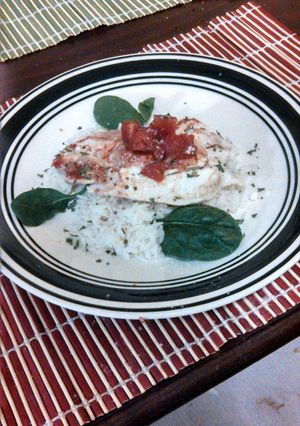 A picture of Tomato Parmesan Tilapia Bake.