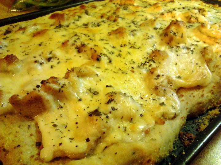 Easy Way Make Chicken Alfredo flat bread the Perfect Can spoil the tongue
