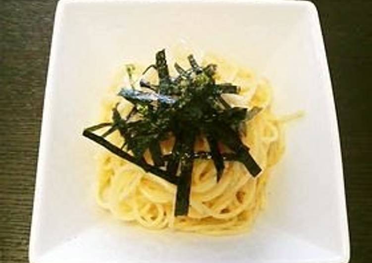 Recipe of Homemade Our Family&#39;s Easy Mentaiko Spaghetti