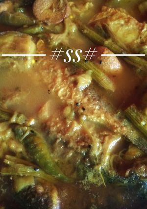A picture of Baby Rohu fish curry with vegetables #Cookpad.