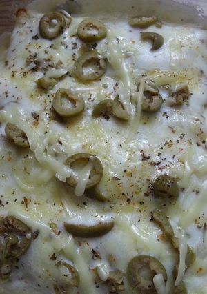 A picture of White Sauce Canneloni.