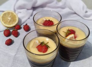 Foto resep Puding coklat vla lemon