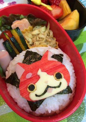 A picture of Youkai Watch Bento (Jibanyan).