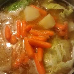 A picture of TL's Traditional Corned Beef and Cabbage.