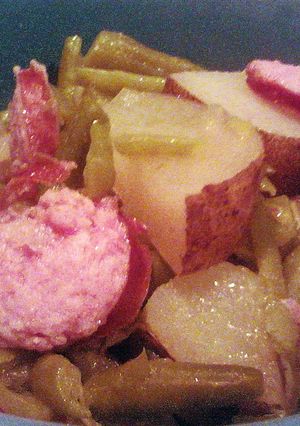 A picture of P and G Sausage Pot.