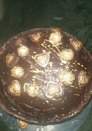 A picture of Eggless brownie cake.