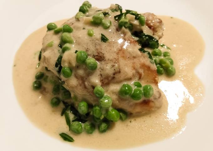 Step-by-Step Guide to Prepare Quick Chicken in creamy mustard sauce