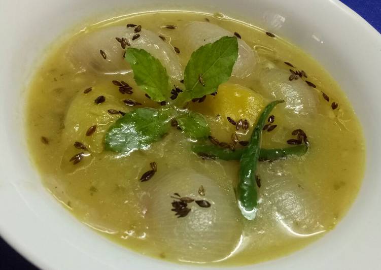 Recipe of Quick Mango toha/soup