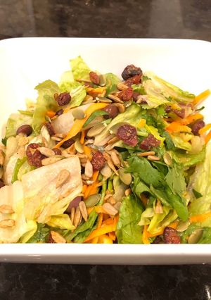A picture of Healthy Lettuce Salad with Homemade Dressing.