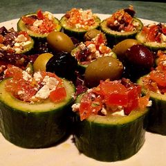 A picture of Cucumber cups.