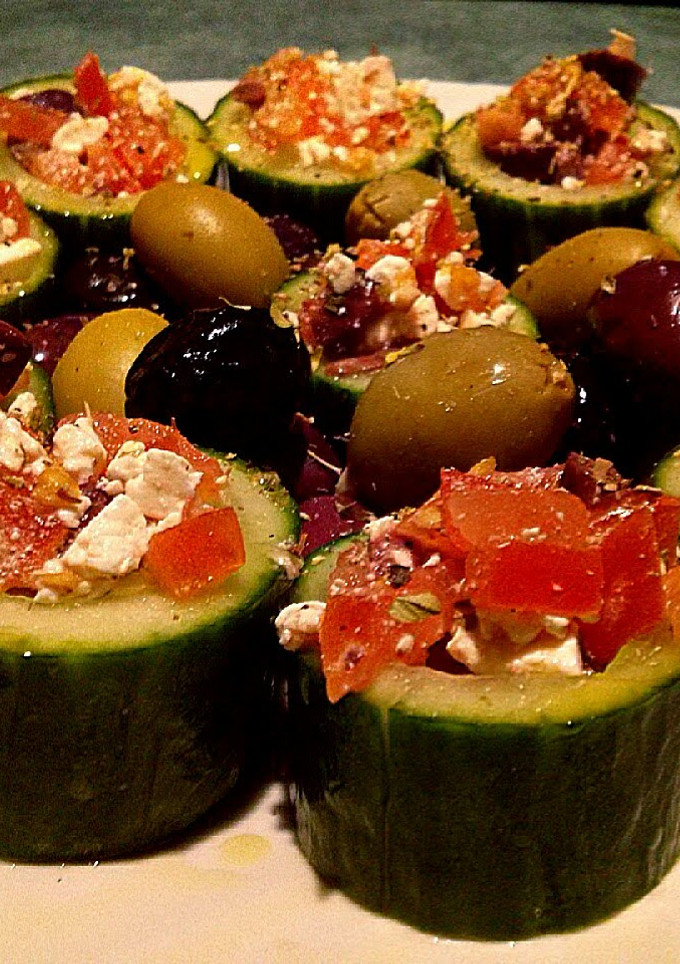 A picture of Cucumber cups.