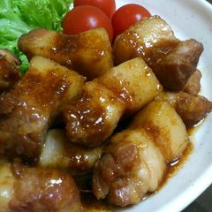 A picture of Filling Ginger Fried Pork Belly.