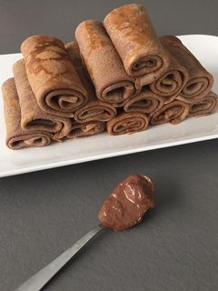 Une photo de Crêpes à la pâte à tartiner