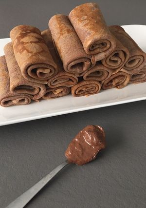 Une photo de Crêpes à la pâte à tartiner