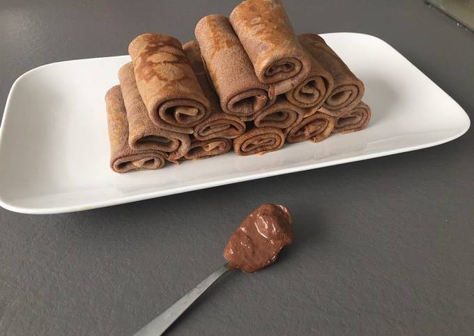 Crêpes à la pâte à tartiner