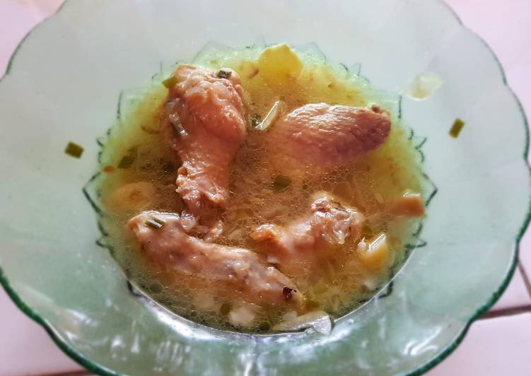 Sup Ayam Jahe sederhana