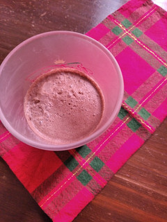 Una foto de Chocolatada riquísima y espumosa en 2 minutos :)