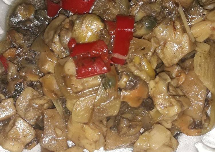 Proses meracik Tumis kerang saus tiram, Enak Banget