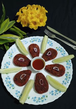 A picture of Beetroot Cutlet.