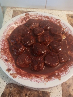 Una foto de Banana con salsa de chocolate