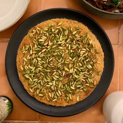 A picture of Knafeh.