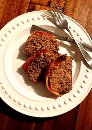 A picture of Wagyu Beef and Bacon Meatloaf.