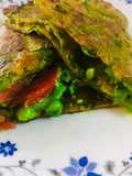 Palak roti wrap