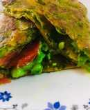 Palak roti wrap