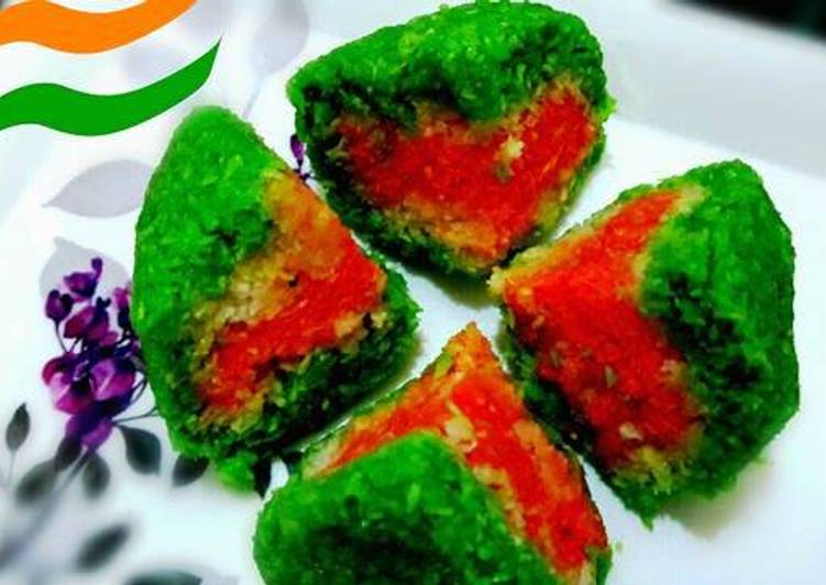 Recipe of Award-winning Tri Colour Coconut Ladoo