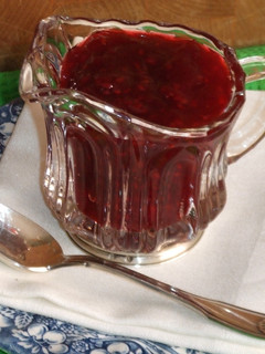 Una foto de Salsa de frambuesas para pescado